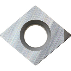 CPGB 3205 SE KBN510, 0.0079″ Corner Radius, 1/8″ Thick, 3/8″ Inscribed Circle, Diamond, Turning Indexable Insert - Exact Industrial Supply