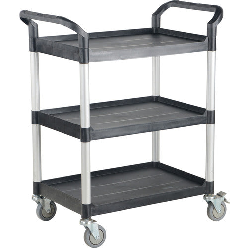 Commercial Cart 33 × 19 3-Shelf No Panels - Exact Industrial Supply