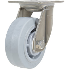 5 × 2 TPR SS Rig Swivel Caster - Exact Industrial Supply