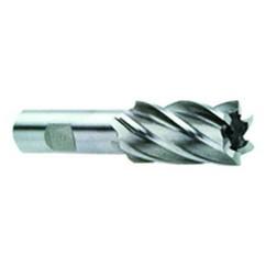 1-1/4 Dia. x 4-1/4 Overall Length 6-Flute Square End High Speed Steel SE End Mill-Round Shank-Center Cut-Uncoated - Benchmark Tooling