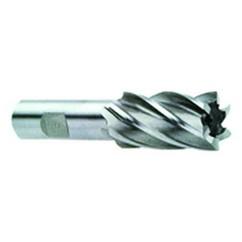 1-1/4 Dia. x 4-1/2 Overall Length 4-Flute Square End High Speed Steel SE End Mill-Round Shank-Center Cut-Uncoated - Benchmark Tooling