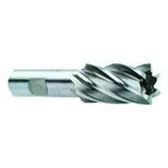 1-1/4 Dia. x 4-1/2 Overall Length 4-Flute Square End High Speed Steel SE End Mill-Round Shank-Center Cut-Uncoated - Benchmark Tooling