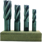 4 Pc. M42 Roughing End Mill Set - Benchmark Tooling