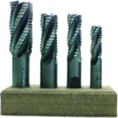 11/16 Dia. x 3-5/8 Overall Length 4-Flute Square End High Speed Steel SE End Mill-Round Shank--Uncoated - Benchmark Tooling