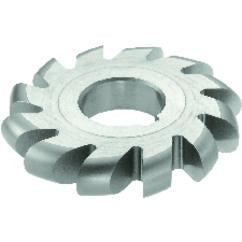 1/2 Radius - 6 x 1 x 1-1/4 - HSS - Convex Milling Cutter - Large Diameter - 14T - TiN Coated - Benchmark Tooling