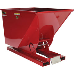 Self-Dump Hopper Hd 1 Cu Yd 6K Red - Exact Industrial Supply