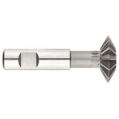 1" x 5/16 x 1/2 Shank - HSS - 60 Degree - Double Angle Shank Type Cutter - 12T - Uncoated - Benchmark Tooling