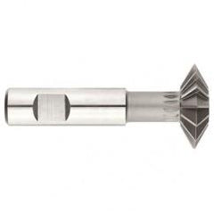 1" x 3/8 x 1/2 Shank - HSS - 90 Degree - Double Angle Shank Type Cutter - 12T - Uncoated - Benchmark Tooling