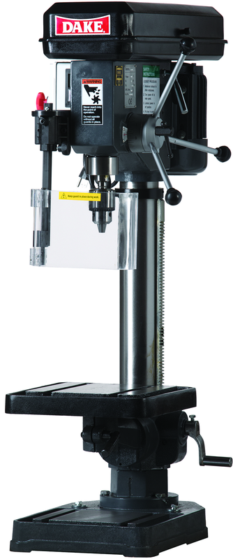 15" Step Pulley Bench Model Drill Press-TB-16 -  5/8" Drill Capacity, 1/2HP, 110V 1PH Motor - Benchmark Tooling