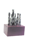 6 Pc. HSS Double-End End Mill Set - Benchmark Tooling