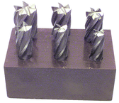 6 Pc. HSS Reduced Shank End Mill Set - Benchmark Tooling