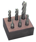 6 Pc. HSS Single-End End Mill Set - Benchmark Tooling