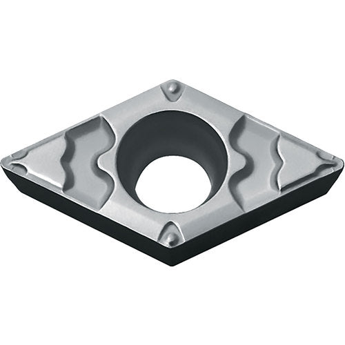 DCMT 21505 GP TN610, 0.008″ Corner Radius, 3/32″ Thick, 1/4″ Inscribed Circle, TiCN, 55 Degree Diamond, Turning Indexable Insert