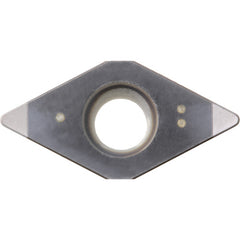 DCMW 3251 MET KBN25M, 1/64″ Corner Radius, 5/32″ Thick, 3/8″ Inscribed Circle, MEGACOAT, Diamond, Turning Indexable Insert - Exact Industrial Supply