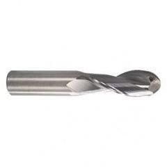 2mm TuffCut AL 2 Fl Ctr Cut Ball End Mill Necked - Benchmark Tooling