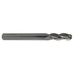 12mm TuffCut AL 3 Fl Ctr Cut Ball Al End Mill Necked - Benchmark Tooling