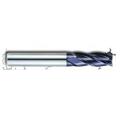 1/4" Dia. - 1" LOC - 2-3/4" OAL - .020 Radius 4 FL Carbide S/E HP End Mill-AlTiN - Benchmark Tooling