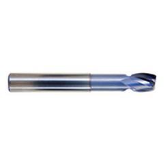 3/4" Dia. - 7/8 LOC - 37/8" OAL - .063 Radius 2 FL Carbide S/E HP End Mill-TiCN - Benchmark Tooling