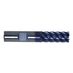 1/4" Dia. - 3/4" LOC - 2-1/2" OAL - .020 Radius 6 FL Carbide S/E HP End Mill-TiAlN-x - Benchmark Tooling
