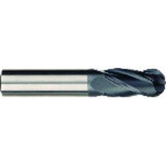 5/8 x 5/8 x 1-1/2 x 3-1/2 OAL 4 Flute Ball Nose Carbide End Mill - Shank-AlCrN Coated - Benchmark Tooling