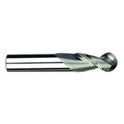 1/4" Dia. - 2-1/2" OAL - Uncoat CBD-Ball End HP End Mill-2 FL - Benchmark Tooling