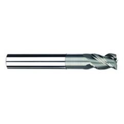 1/2" Dia. - 5/8" LOC - 6" OAL - 3 FL Carbide S/E HP End Mill-Uncoated - Benchmark Tooling