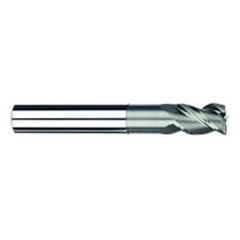 3/8" Dia. - 1/2" LOC - 4" OAL - 3 FL Carbide S/E HP End Mill-Uncoated - Benchmark Tooling