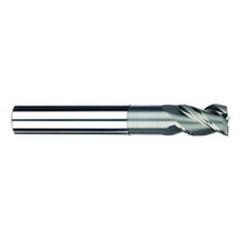 3/8" Dia. - 1/2" LOC - 3" OAL - 3 FL Carbide S/E HP End Mill-Uncoated - Benchmark Tooling