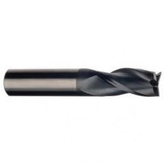 3/4 Dia. x 4 Overall Length 3-Flute Square End Solid Carbide SE End Mill-Round Shank-Center Cut-AlTiN - Benchmark Tooling