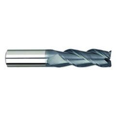 3/8" Dia. - 1/2" LOC - 2" OAL - .030 Radius 3 FL Carbide S/E HP End Mill-AlTiN - Benchmark Tooling
