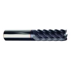 3/8" Dia. - 1/2" LOC - 2-1/2" OAL - .030 Radius 6 FL Carbide S/E HP End Mill-TiAlN-x - Benchmark Tooling