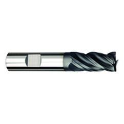 1/2" Dia. - 1-1/4" LOC - 3" OAL - 4 FL Carbide S/E HP End Mill-AlTiNx - Benchmark Tooling