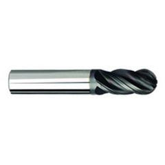 3/8" Dia. - 2-1/2" OAL - AlTiNX CBD-Ball End HP End Mill-4 FL - Benchmark Tooling