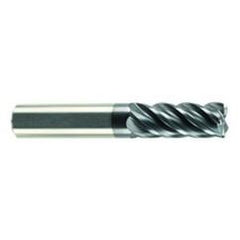3/8" Dia. - 2" LOC - 4" OAL - .030 Radius 5 FL Carbide S/E HP End Mill-AlCrN-X - Benchmark Tooling