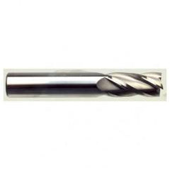 9mm Dia. x 70mm Overall Length 4-Flute Square End Solid Carbide SE End Mill-Round Shank-Center Cut-AlTiN - Benchmark Tooling