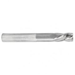 7/16 Dia. x 6 Overall Length 4-Flute Square End Solid Carbide SE End Mill-Round Shank-Center Cut-AlTiN - Benchmark Tooling
