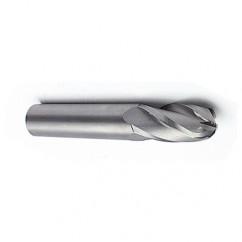 25mm Dia. - 100mm OAL - Ball Nose-AlTiN Solid SE Carbide End Mill - 4 FL - Benchmark Tooling