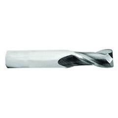 5/8 Dia. x 3-1/2 Overall Length 2-Flute .030 C/R Solid Carbide SE End Mill-Round Shank-Center Cut-TiN - Benchmark Tooling