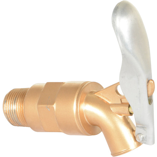 Drum Faucet Brass-Plated Alum 3/4 Bung