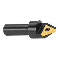 60° Point - 1-1/4" Min - 3/4" SH - Indexable Countersink & Chamfering Tool - Benchmark Tooling