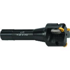 1-1/4'' Cutting Dia. x 3/4'' SH - Holds 2 Insert(s) - Round Insert Indexable End Mill - Benchmark Tooling