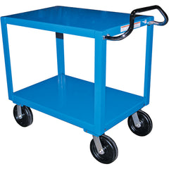 Heavy Duty Ergo Handle Cart 2Shelf 24 × 36 - Exact Industrial Supply