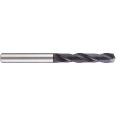 18.7 mm Dia. × 20 mm Shank × 79 mm Flute Length × 131 mm OAL, 3xD, 140°, TiAlN, 2 Flute, External Coolant, Straight Solid Carbide Drill - Exact Industrial Supply