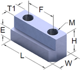 HW27M8JN Jaw Nut For 1.5mm Serrated Hard Jaw - Benchmark Tooling