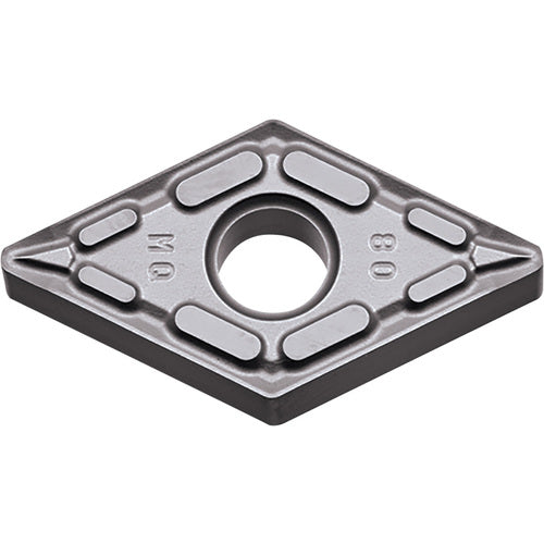 DNMG 441 MQ PR015S, 1/64″ Corner Radius, 1/4″ Thick, 1/2″ Inscribed Circle, MEGACOAT HARD, 55 Degree Diamond, Turning Indexable Insert
