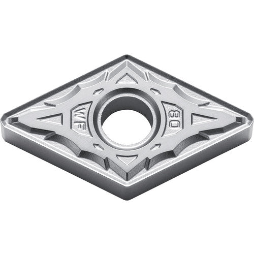 DNMX 432 WF TN610, 1/32″ Corner Radius, 3/16″ Thick, 1/2″ Inscribed Circle, TiCN, 55 Degree Diamond, Turning Indexable Insert