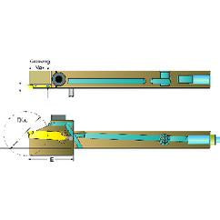 ADDN-TFR-08-20A-12 Right Hand Thru Coolant Toolholder for Swiss Machines - Benchmark Tooling