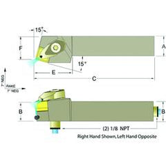 ADSRNR12-4B 3/4 x 3/4" RH Toolholder - Benchmark Tooling