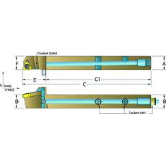 ASER1616-H16 Jet-Stream Toolholder - Benchmark Tooling