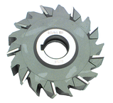 3-1/2 x 3/8 x 1 - HSS - Staggered Tooth Side Milling Cutter - Benchmark Tooling